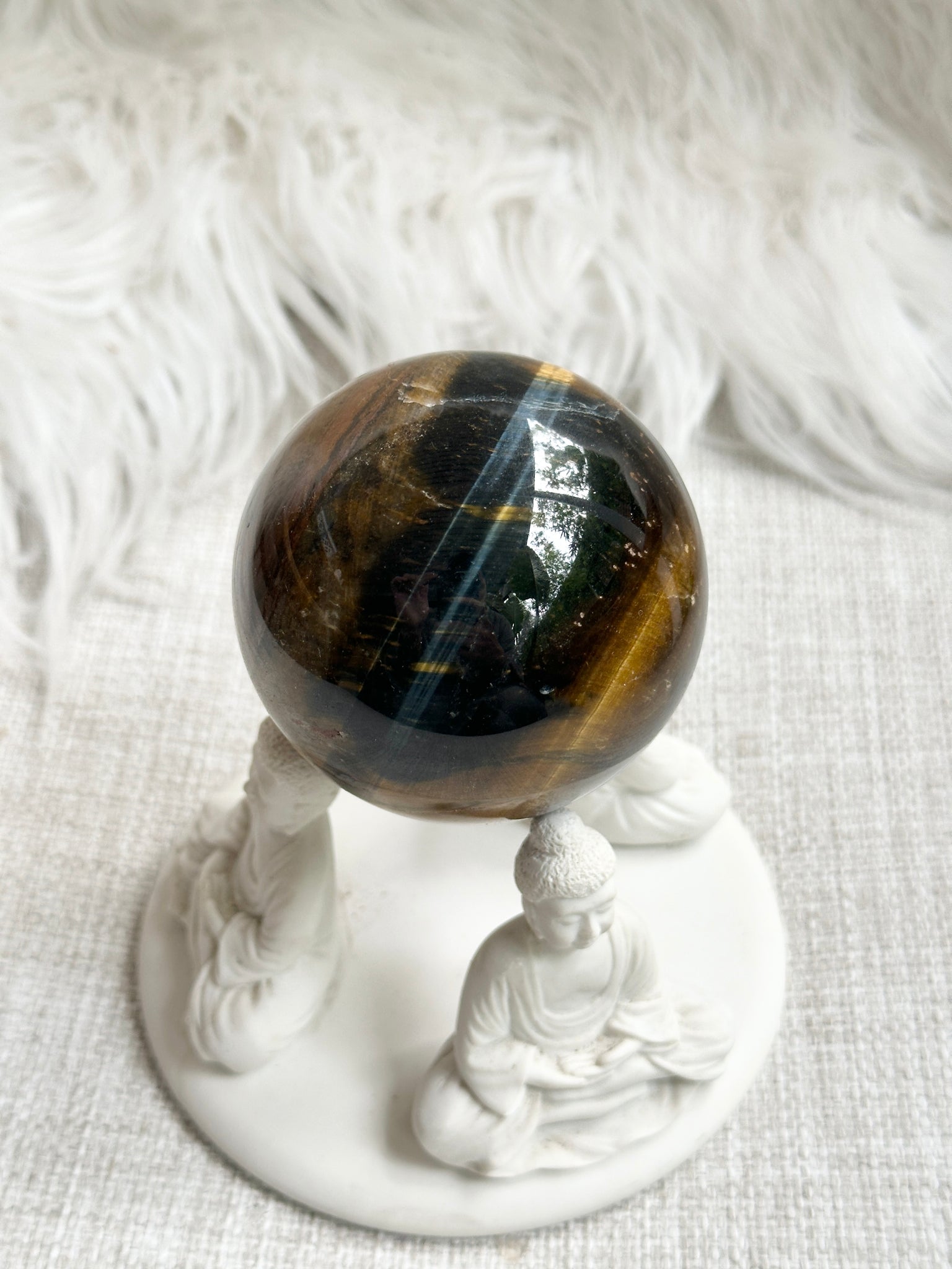Blue Tigers Eye Sphere #2