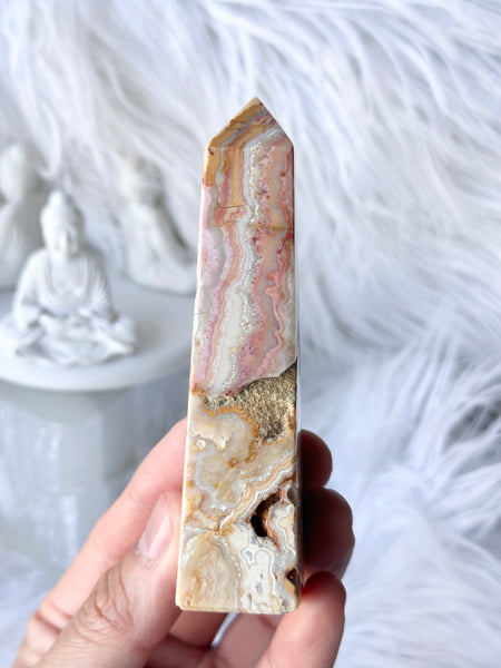 Indonesian Crazy Lace Agate Obelisk #1