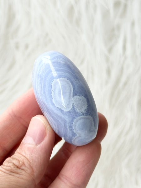 Blue Lace Agate Palm #9