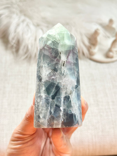 Rainbow Fluorite Tower #10