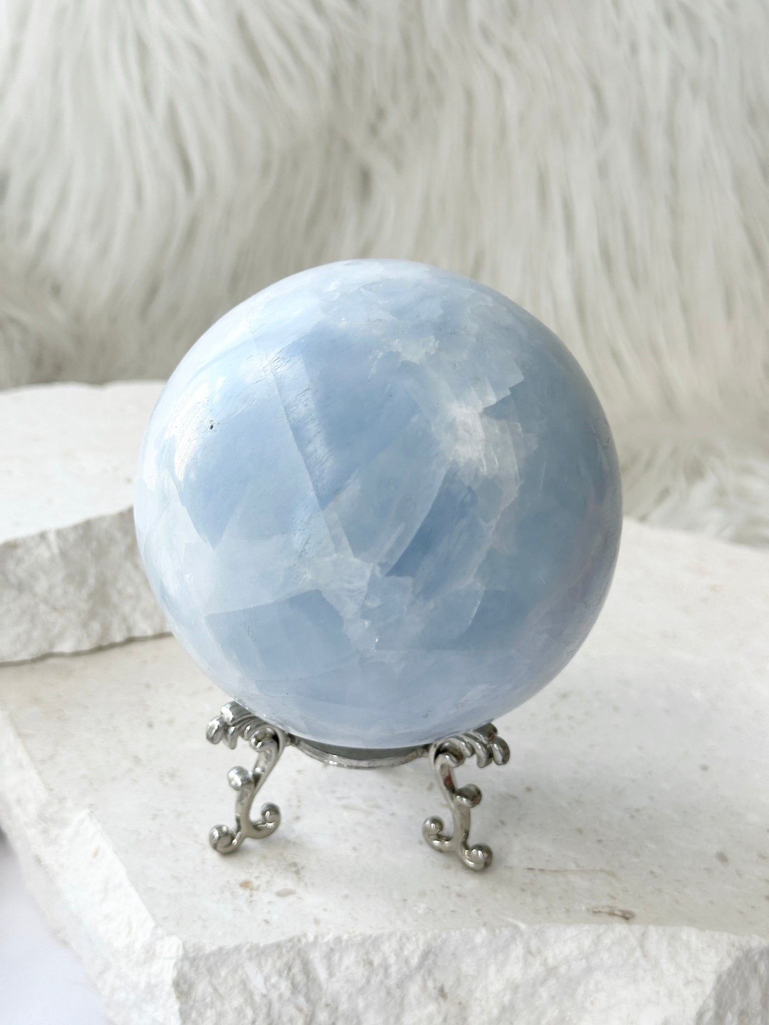 Blue Calcite Sphere #3