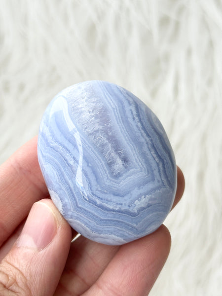 Blue Lace Agate Palm #9