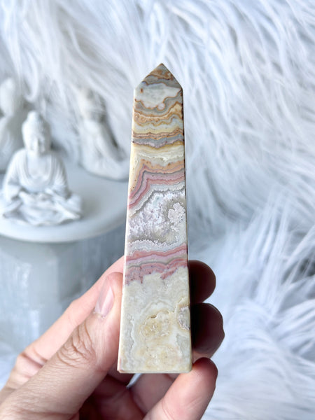 Indonesian Crazy Lace Agate Obelisk #2