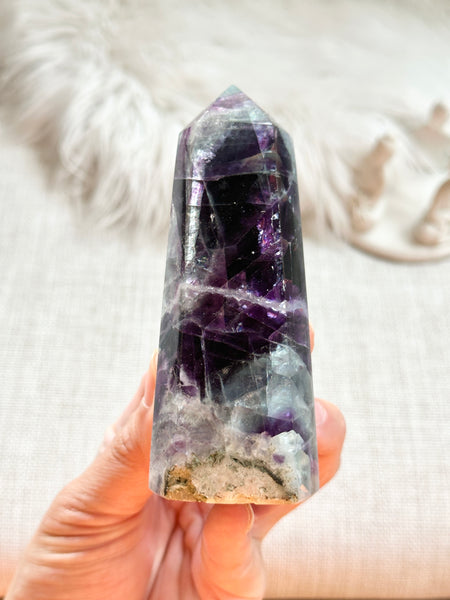 Rainbow Fluorite Tower #12