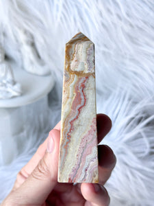 Indonesian Crazy Lace Agate Obelisk #5