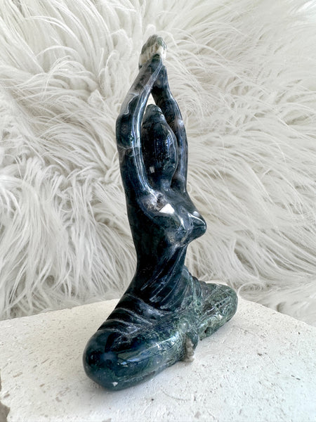 Moss Agate Yoga Goddess #4