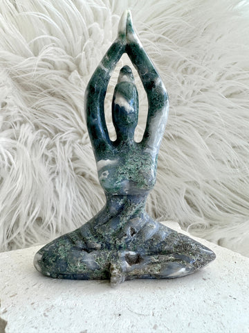 Moss Agate Yoga Goddess #8