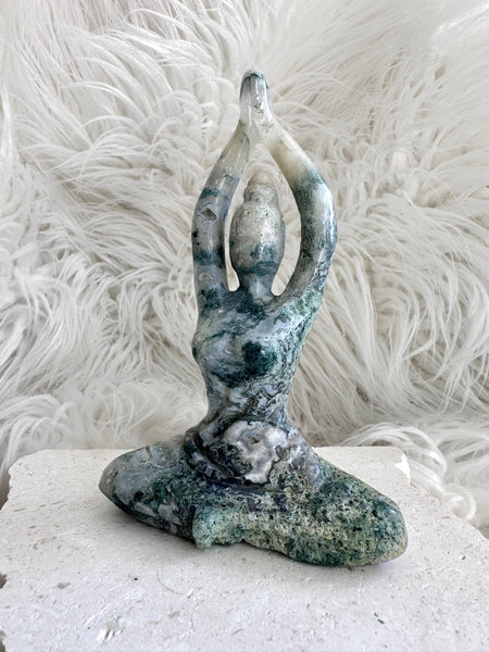 Moss Agate Yoga Goddess #9