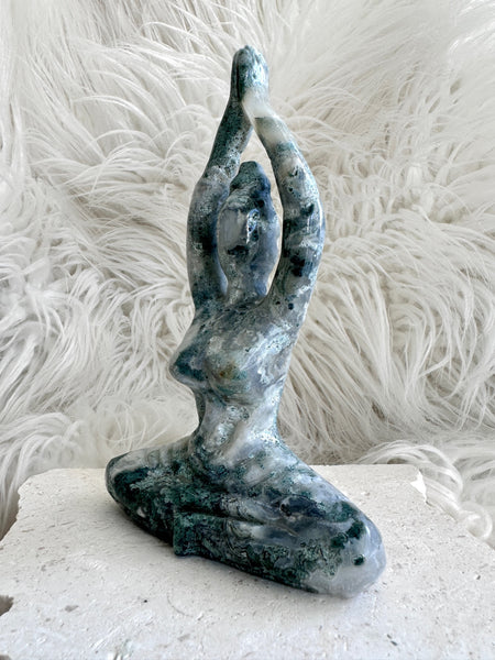 Moss Agate Yoga Goddess #10
