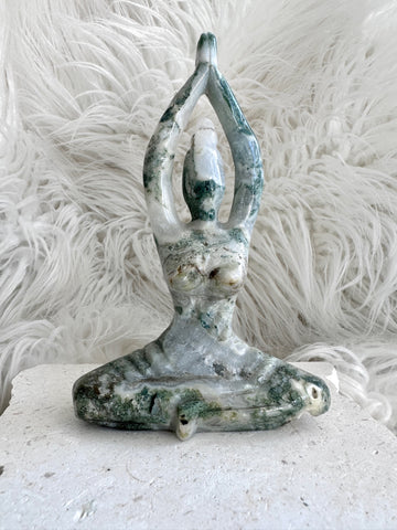 Moss Agate Yoga Goddess #12