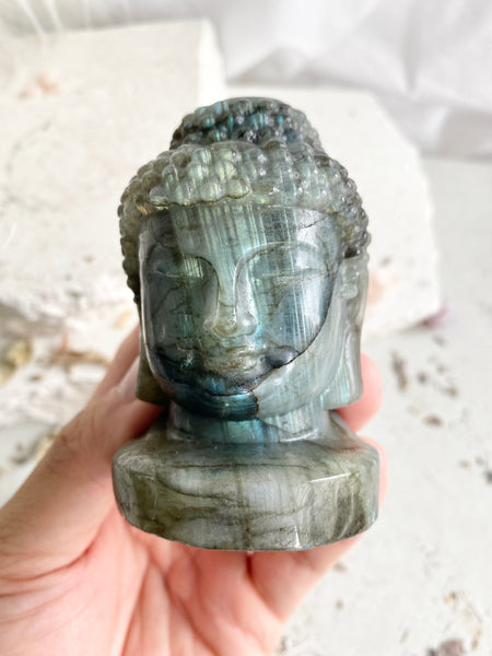 Labradorite Buddha Head #7