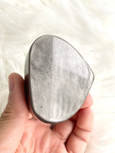 Silver Obsidian Heart #2