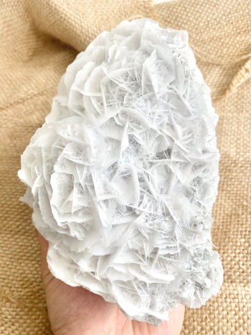 White Flake Calcite Cluster #2