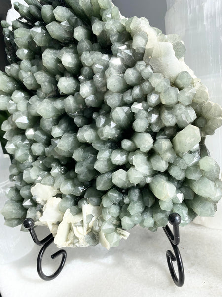 Hedenbergite Quartz Cluster #1