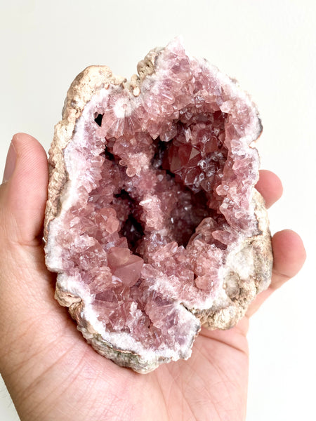 Pink Amethyst Geode PAIR Cluster XXLarge #27