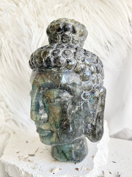 Labradorite Buddha Head #3
