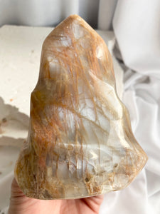 Peach Moonstone Flame #8