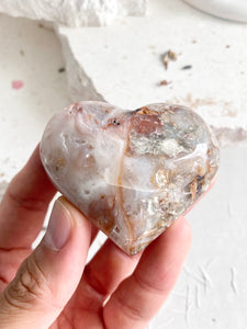 Pink Agate Heart #8