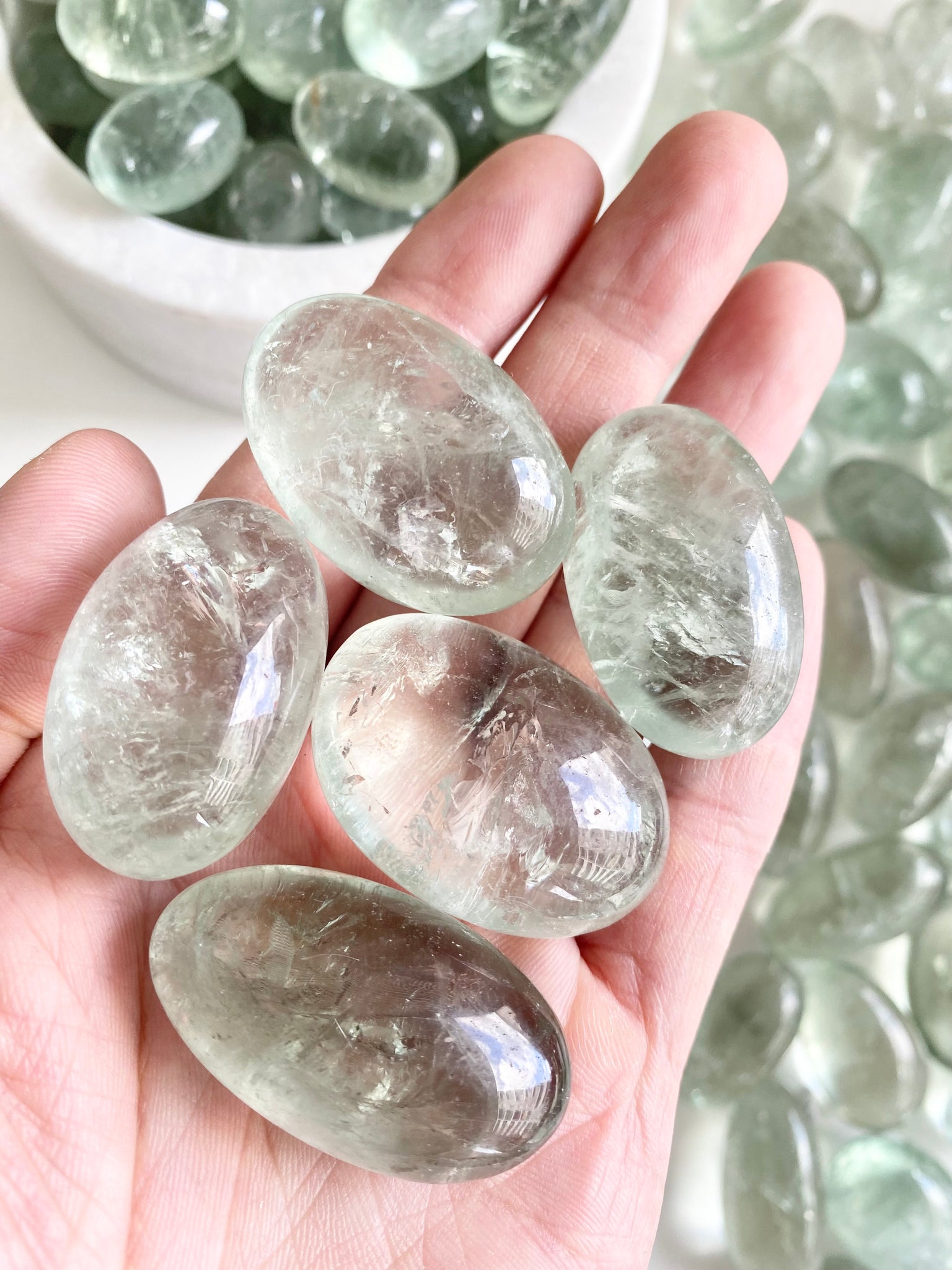 Prasiolite Tumbled – GURU CRYSTALS - Main Image