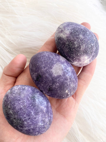 Lepidolite Palm Stone