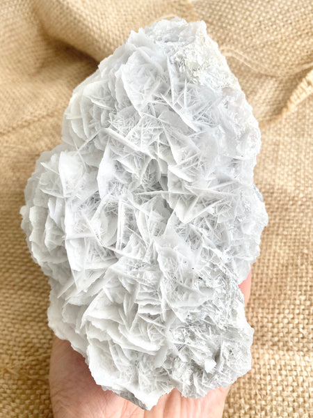 White Flake Calcite Cluster #2