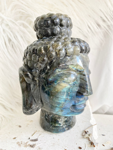 Labradorite Buddha Head #1