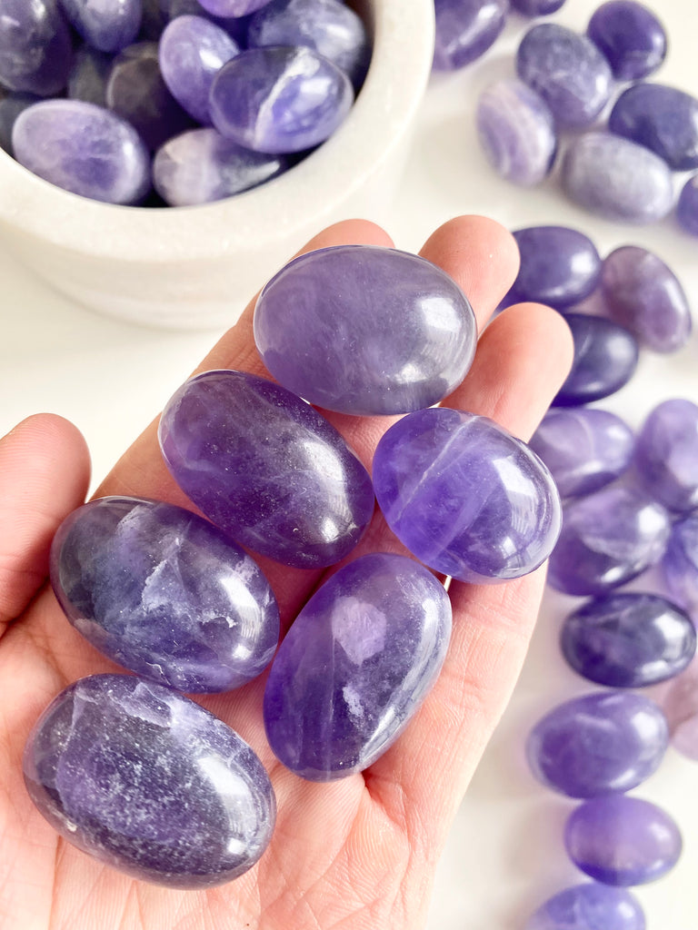 Indigo Fluorite Tumbled – GURU CRYSTALS - Main Image