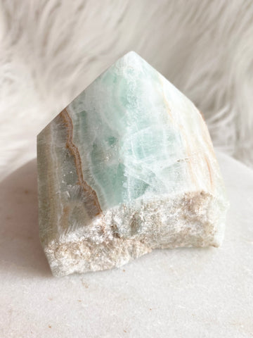 Caribbean Calcite Chunky Top Point #3