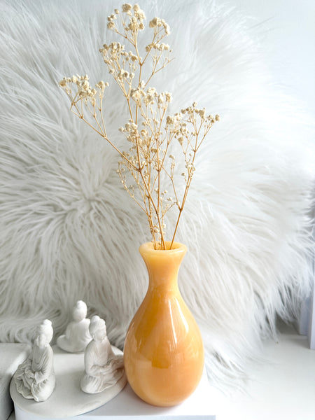 Orange Calcite Vase #8