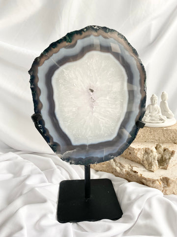 Druzy Amethyst Agate Slab #6