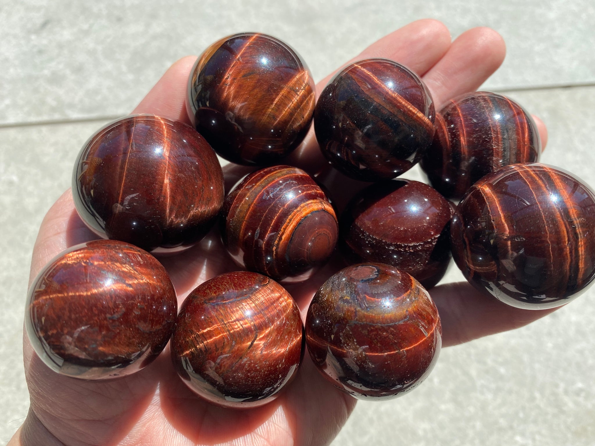 Red Tiger’s Eye Sphere | Small