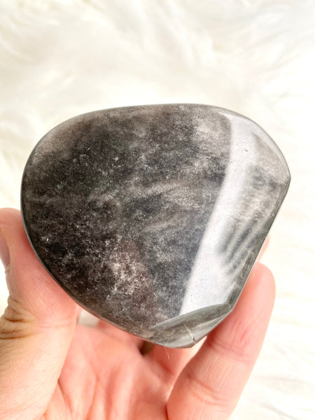 Silver Obsidian Heart #1