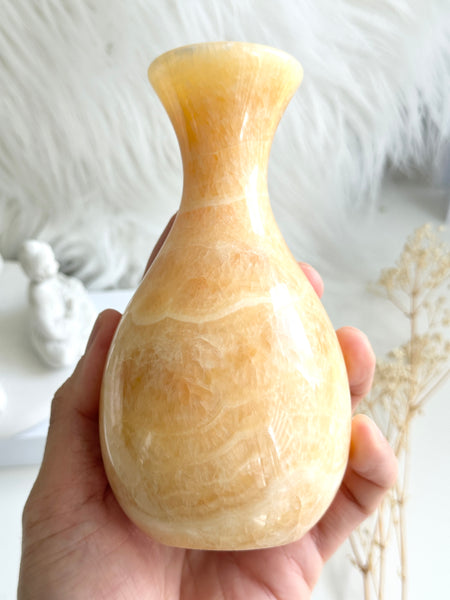 Orange Calcite Vase #2