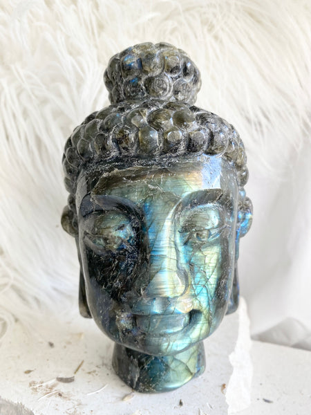 Labradorite Buddha Head #3