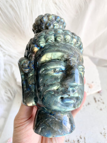 Labradorite Buddha Head #4