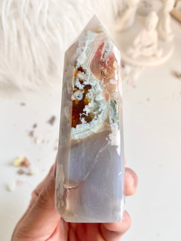 Flower Agate Point #17
