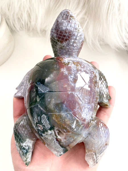 Moss Agate Turtle #15