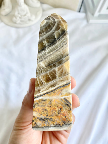 Bumblebee Calcite Obelisk #1