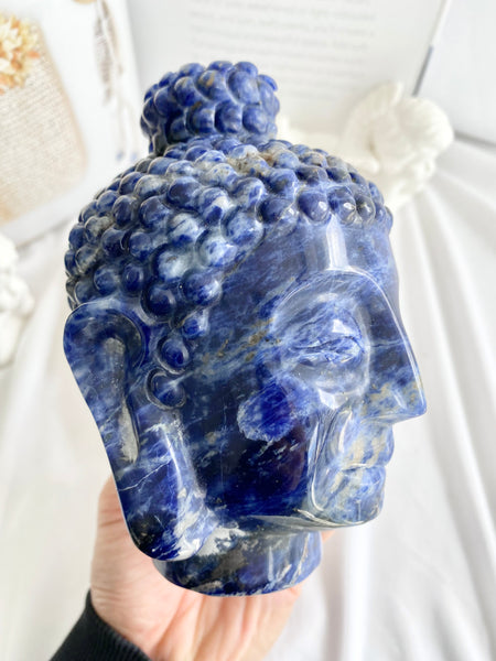 Sodalite Buddha Head #2