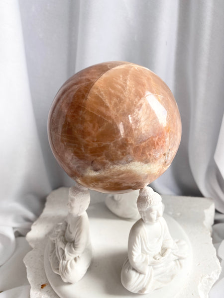 Peach Moonstone Sphere #1