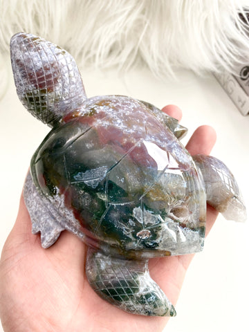 Moss Agate Turtle #15