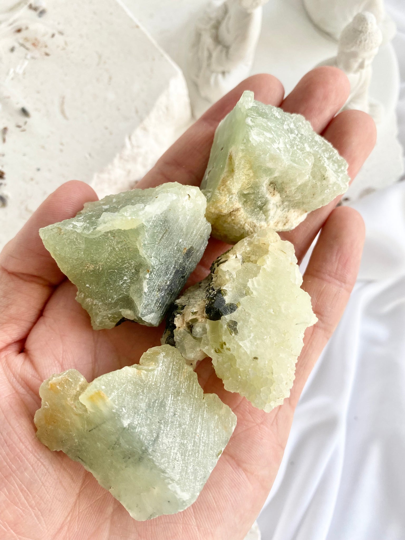 Prhenite Prehnite Raw – GURU CRYSTALS