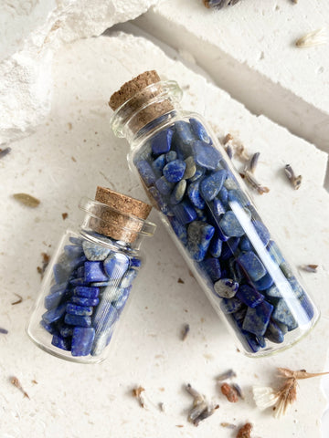 Lapiz Lazuli Chips Bottle
