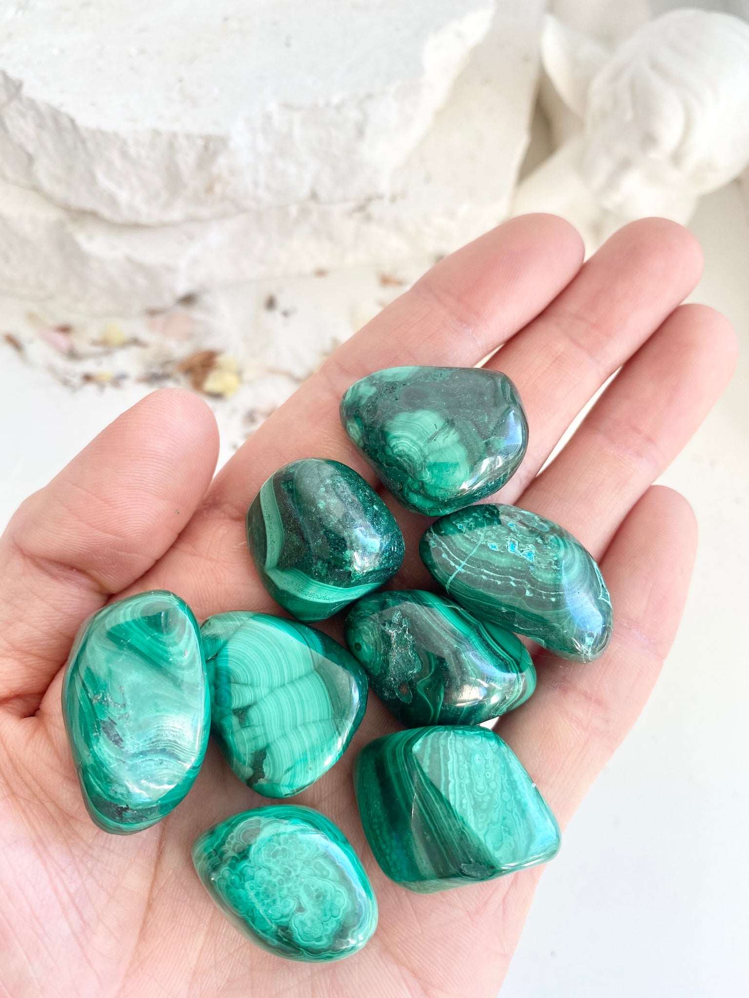 Malachite Tumbled