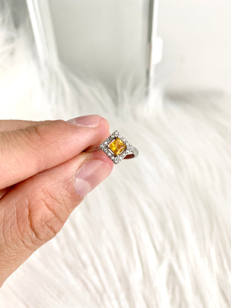 Orange Tourmaline Ring