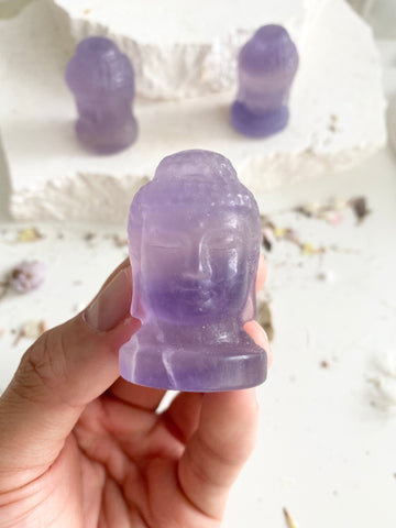 Purple Fluorite Mini Buddha