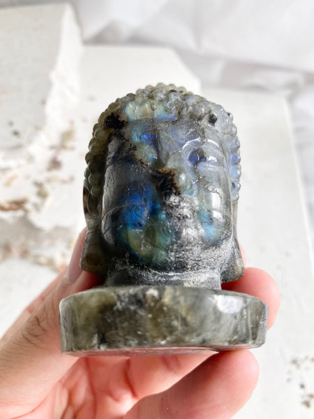 Labradorite Buddha Head #11