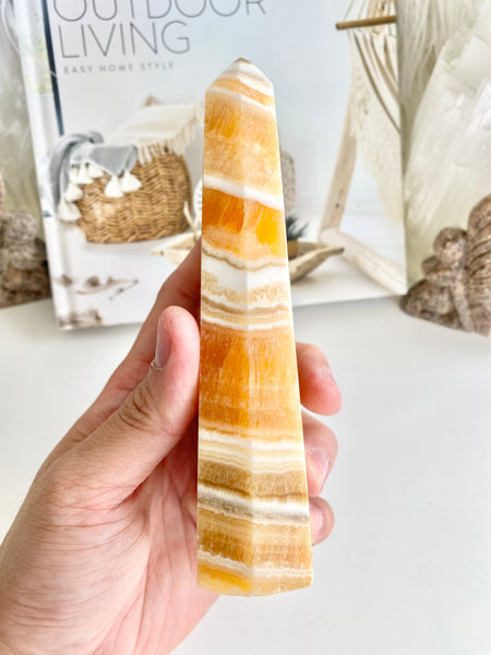 Orange Calcite Slab #1