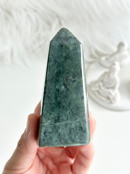 Nephrite Jade Obelisk #7