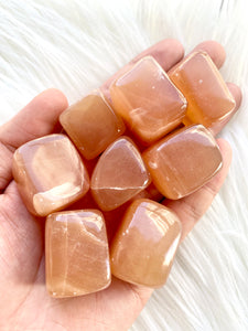 Honey Calcite Tumbled